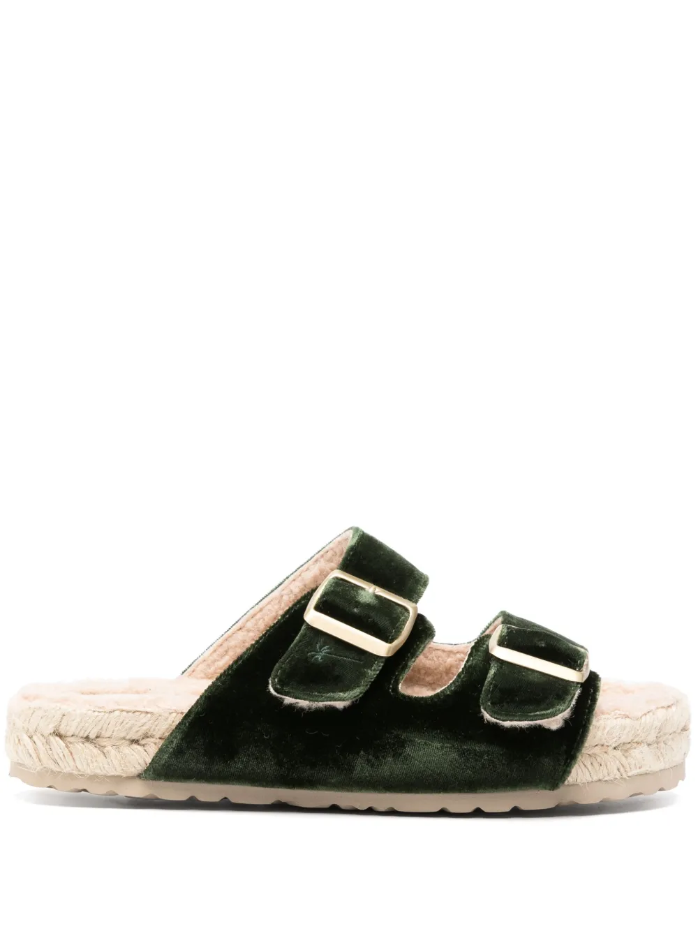 Manebi Fluwelen sandalen Groen