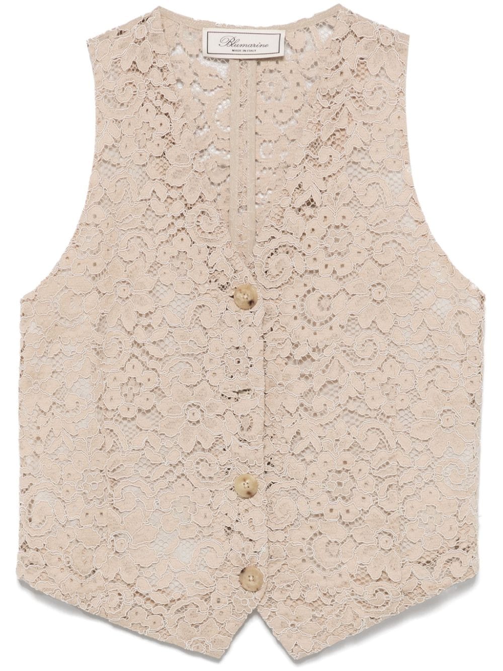 BLUMARINE EMBROIDERED LACE WAISTCOAT 