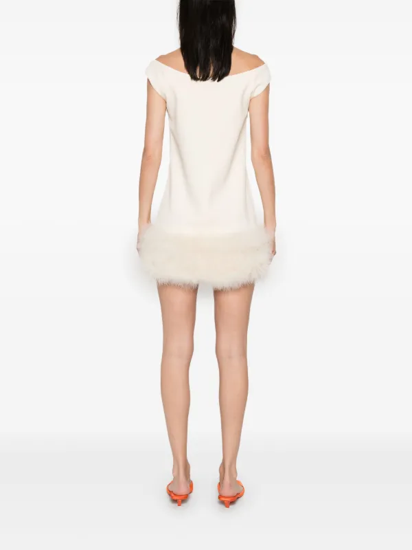 ワンピース BLUMARINE Embellished Mesh Mini Dress Mini Dress In Georgette With Rhinestone Bra Detail | Blumarine