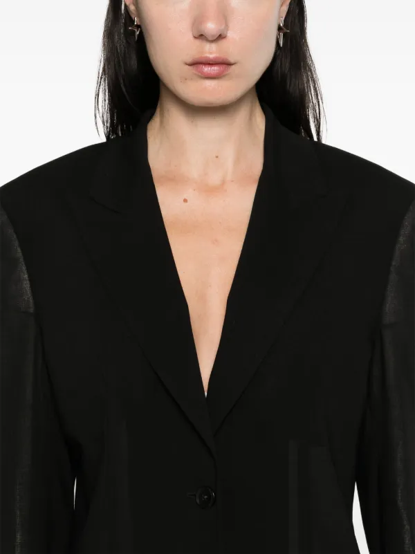 レビュー高評価の商品!の商品をすべて Blumarine シングルジャケット JP FARFETCH | ブラック | ジャケット・アウター