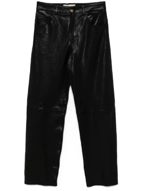 Blumarine leather trousers