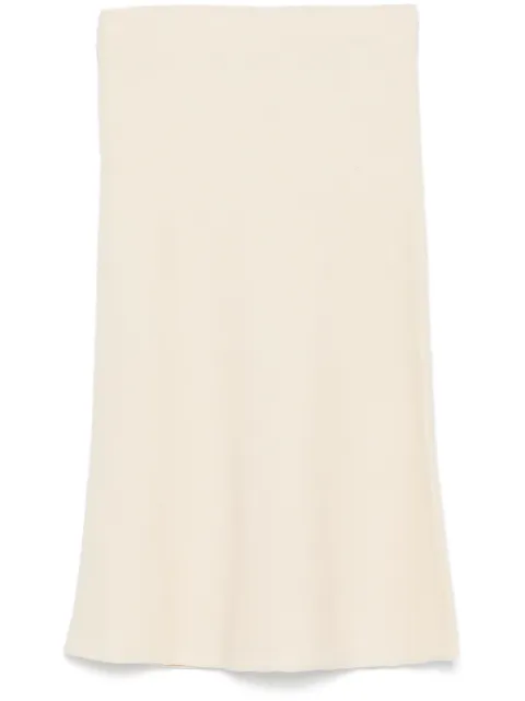 Jil Sander falda midi con efecto hervido