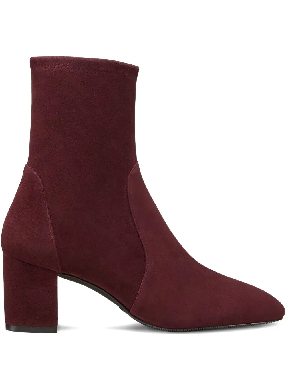 Stuart Weitzman 60mm Yuliana block-heel sock boots Red