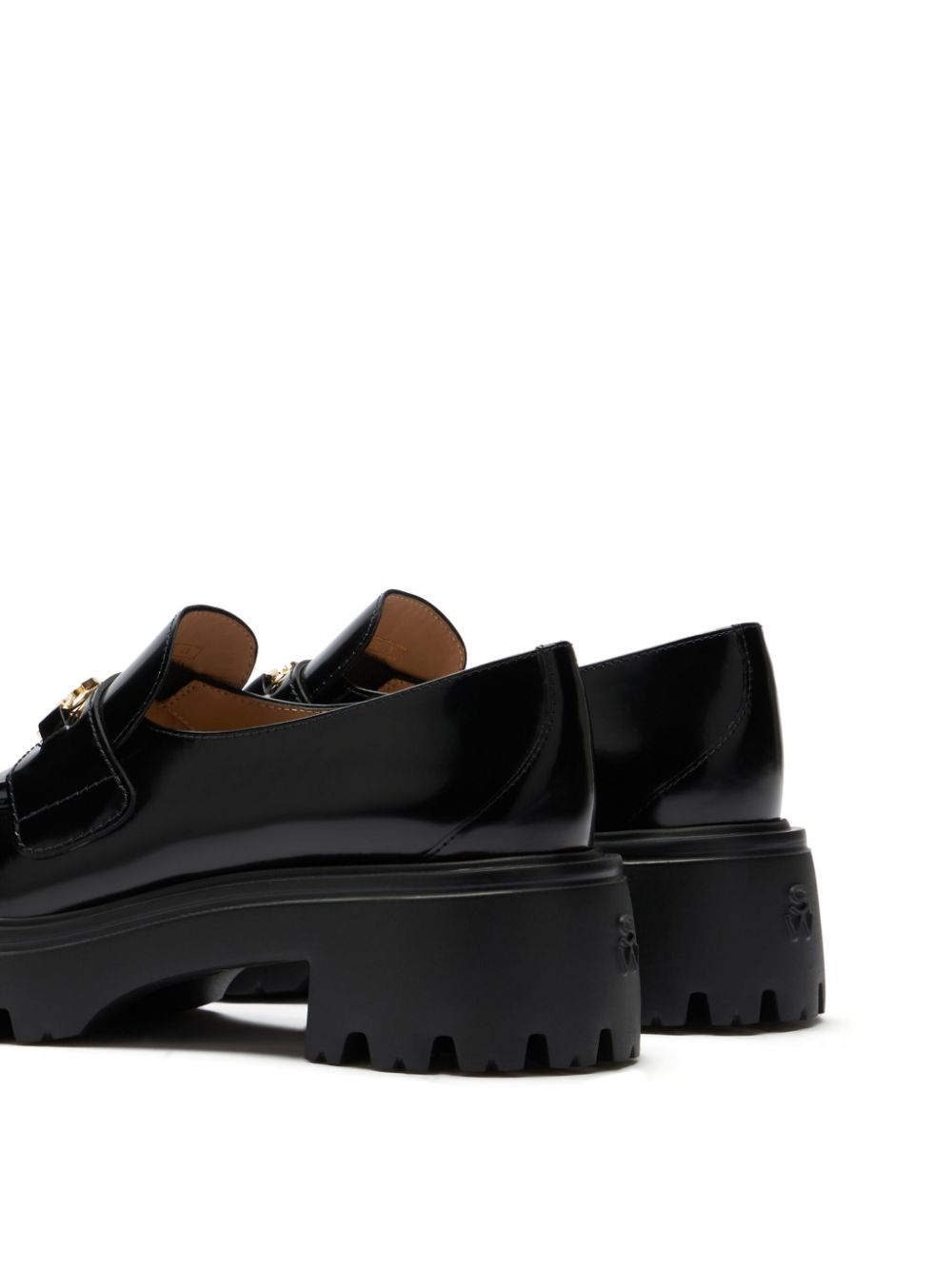 Stuart Weitzman Leren loafers Zwart