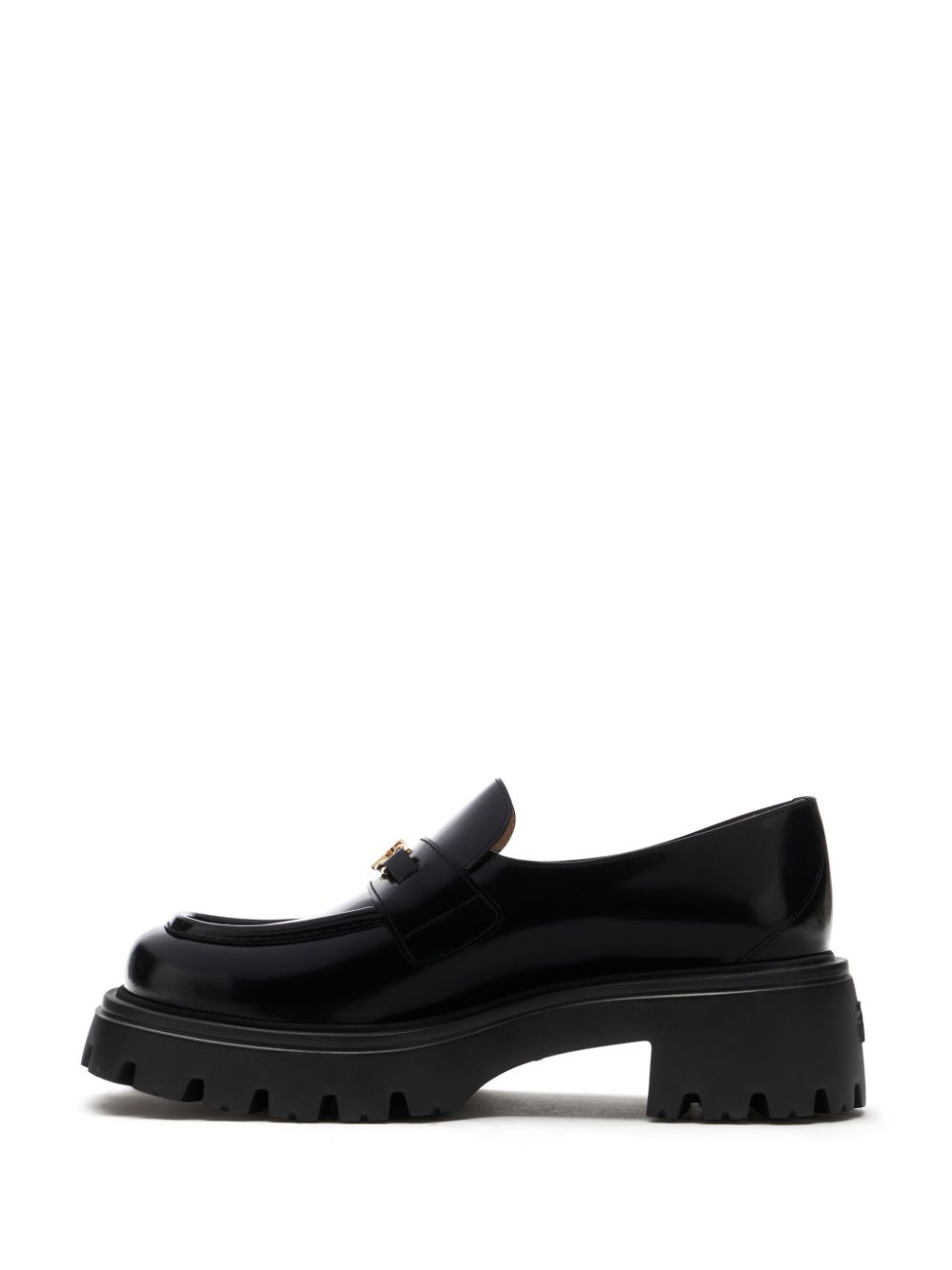 Stuart Weitzman Leren loafers Zwart