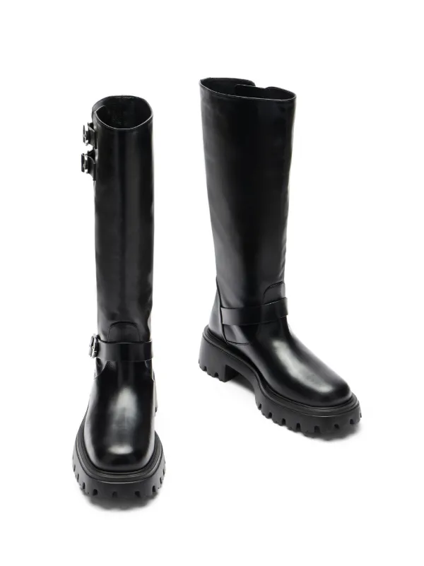 Stuart Weitzman Emerson Moto Boots Black FARFETCH UK