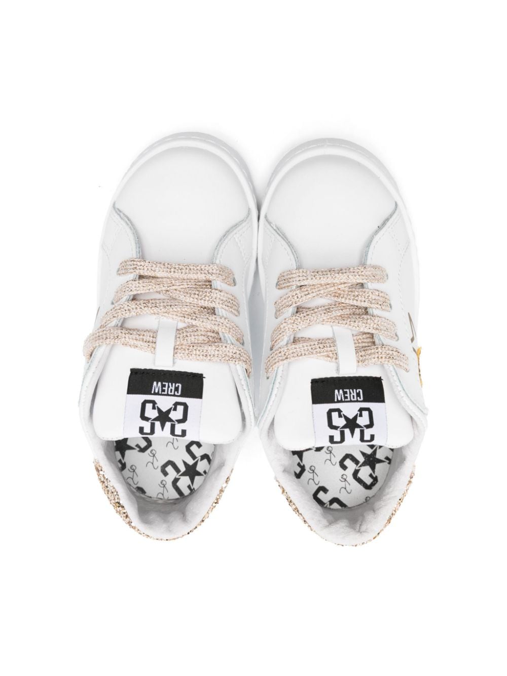 2 Star Kids glitter-detail sneakers White