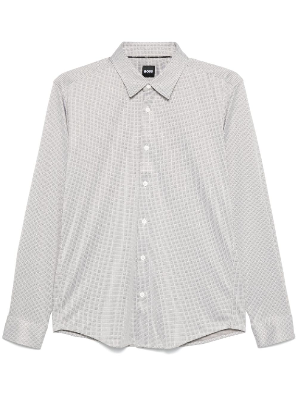 Shop Hugo Boss Geometric-pattern Shirt In White