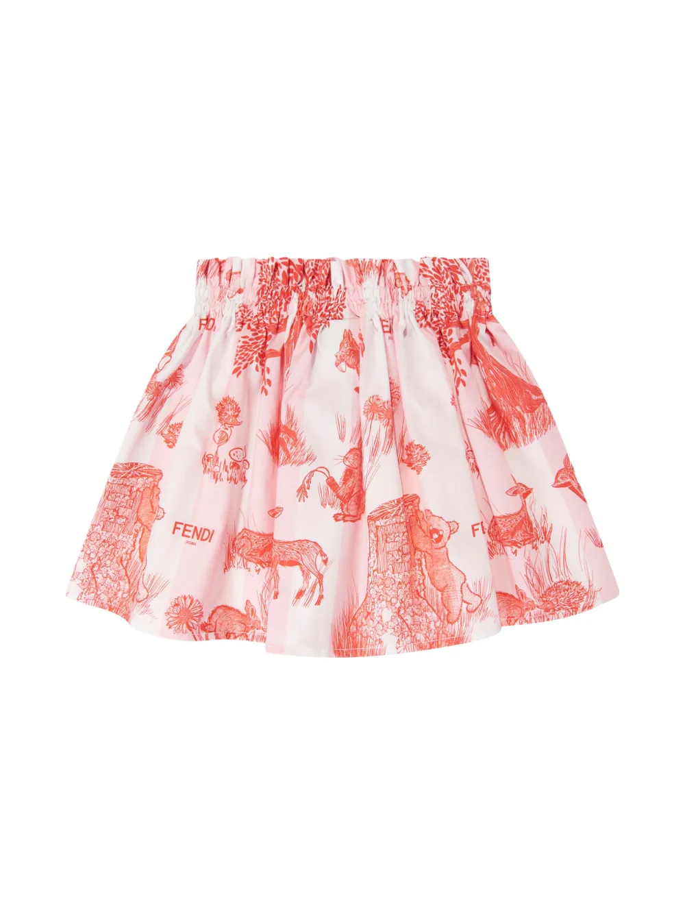 Fendi Kids Popeline rok Rood