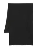 BOSS geometric-pattern scarf - Black