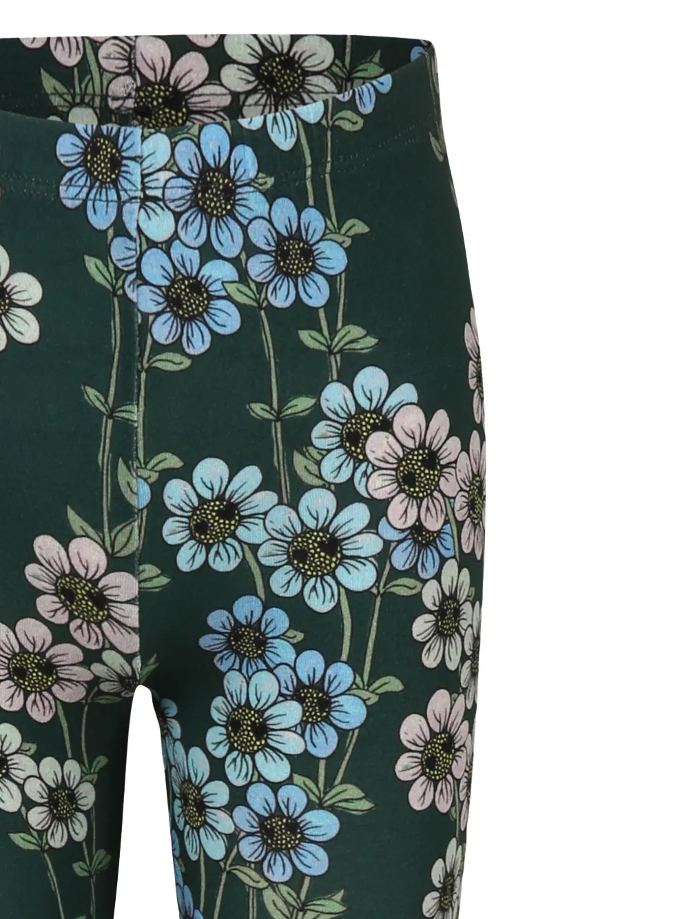 Mini Rodini Legging met bloemenprint Groen