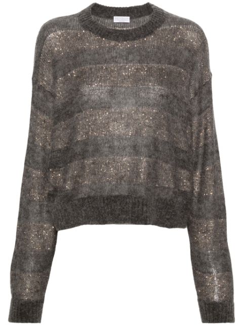 Brunello Cucinelli sequin-detailed sweater Women