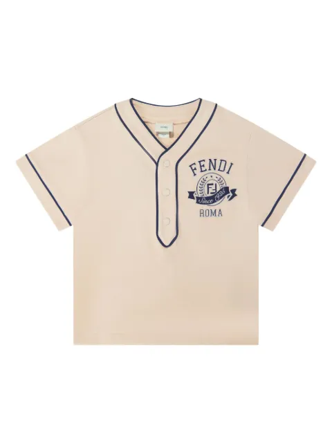 Fendi Kids logo-embroidered T-shirt