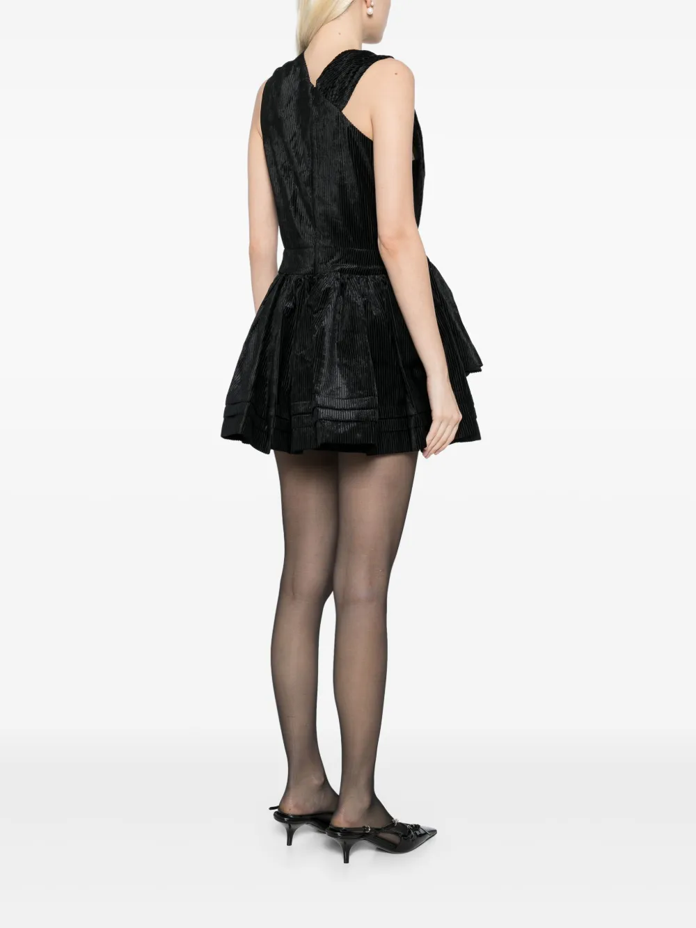 SHUSHU TONG Jurk met strikdetail Zwart