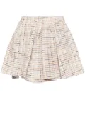 SHUSHU/TONG tweed mini skirt - Neutrals