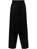 Kolor stud-embellishment wool trousers - Blue