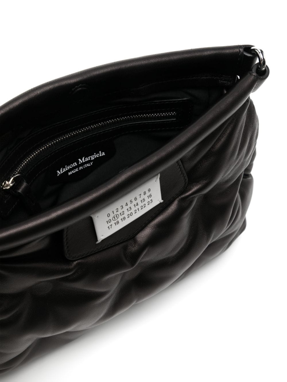 Shop Maison Margiela Glam Slam Classique Shoulder Bag In 黑色