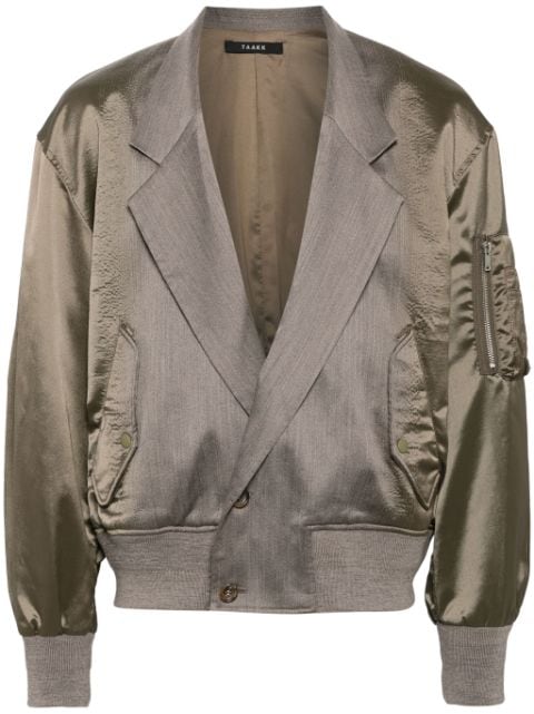 Taakk panelled-design bomber jacket