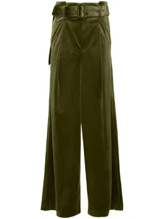 Taakk Velour wide-leg Trousers | Green | FARFETCH JO Taakk Velour wide-leg Trousers | Green | FARFETCH JO