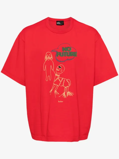 Kolor graphic-print cotton T-shirt