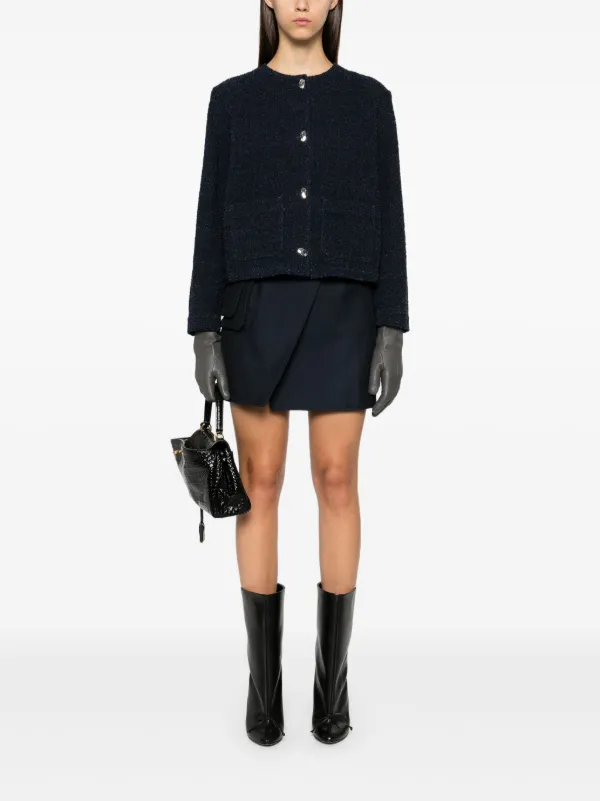 Givenchy bouclé-design Jacket | Blue | FARFETCH