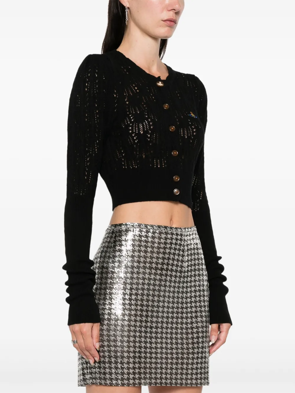 Vivienne Westwood Samantha Cardigan Black FARFETCH