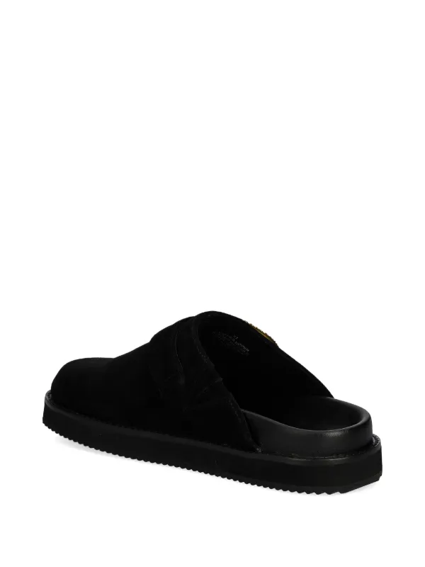 Kurt Geiger London Buckled Suede Mules Black FARFETCH GR - Main Image