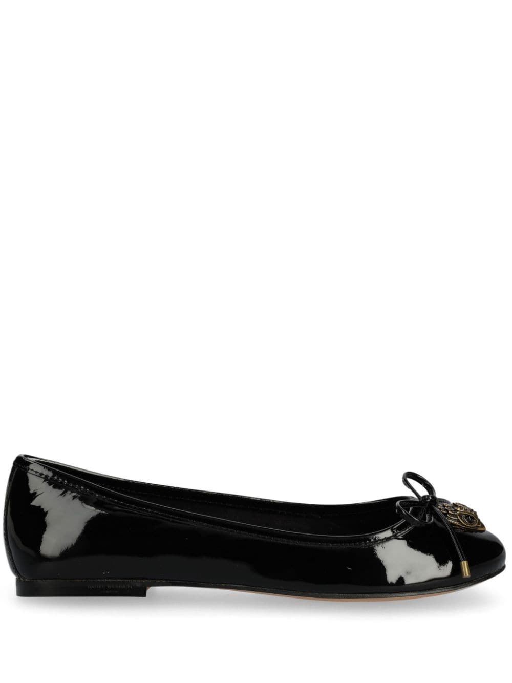 Kurt Geiger Eagle-head Ballet Flats In Schwarz