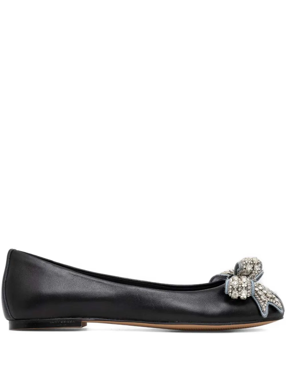 Kurt Geiger Bow-detailed Ballet Flats In Black