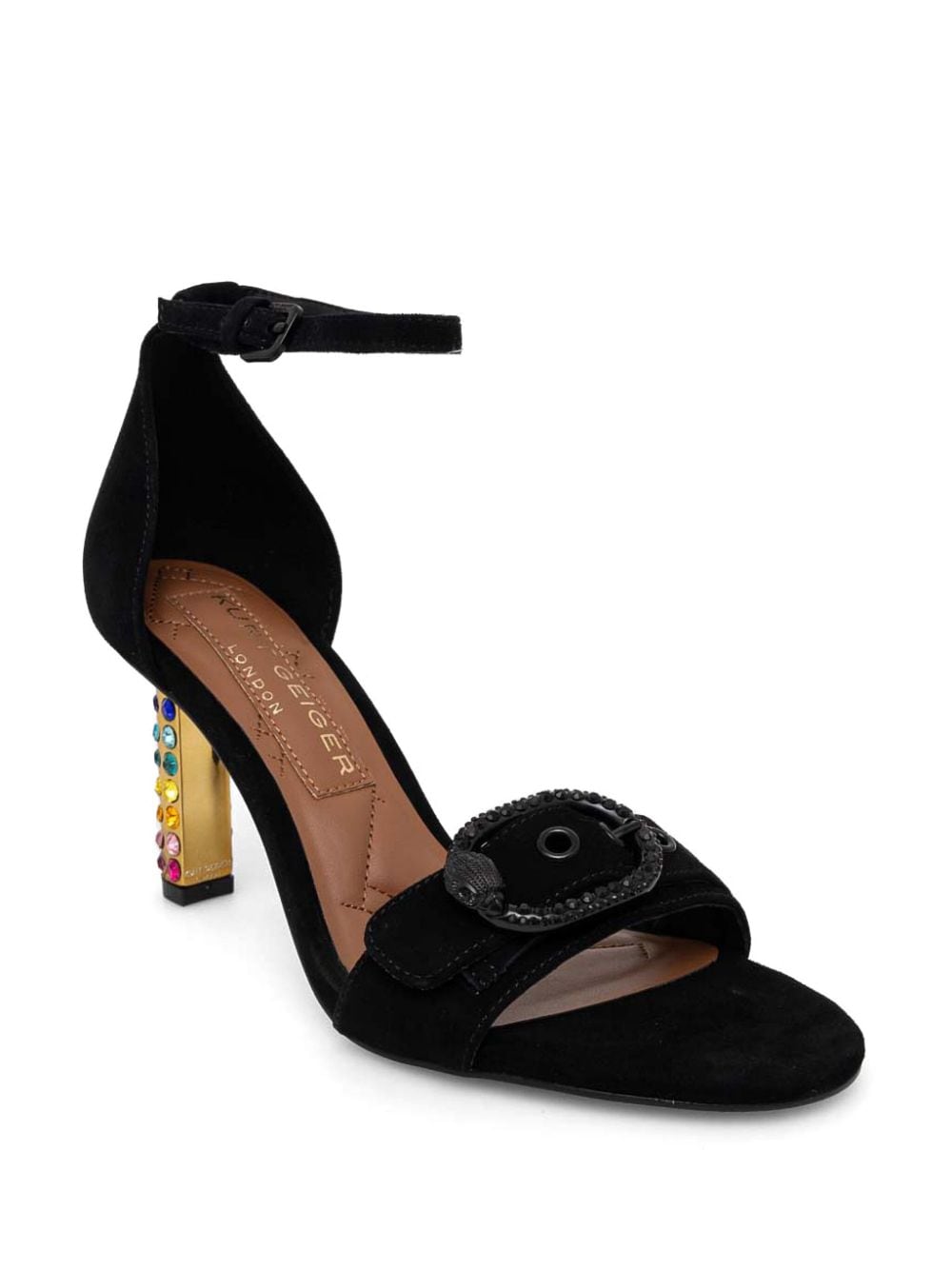 Kurt Geiger London 70 mm sandalen met kristallen - Zwart