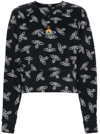 Vivienne Westwood Orb-print Sweatshirt | Blue | FARFETCH JO