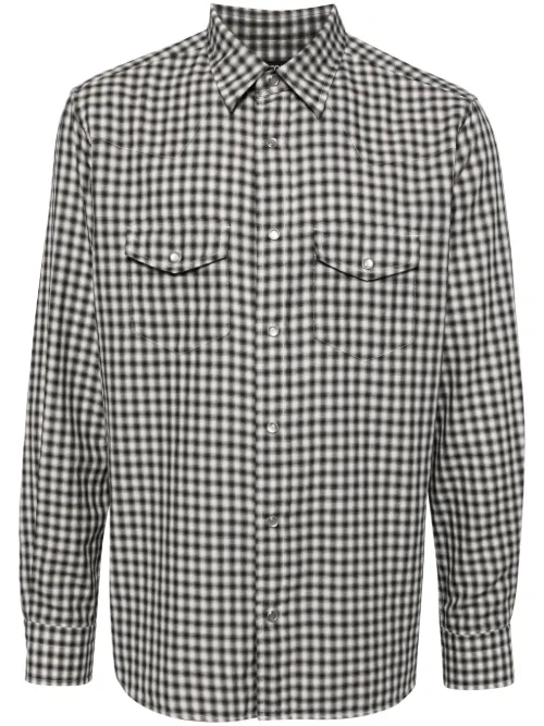 TOM FORD chemise à carreaux - Noir - TOM FORD - Modalova