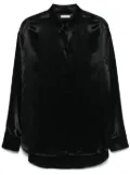 Ferragamo satin shirt - Black