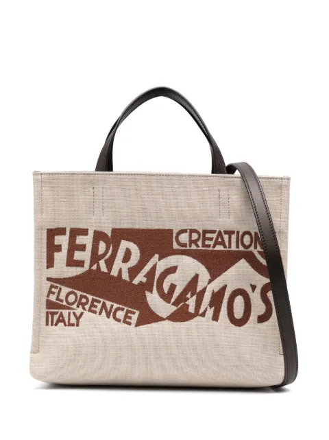 Ferragamo tote con logo