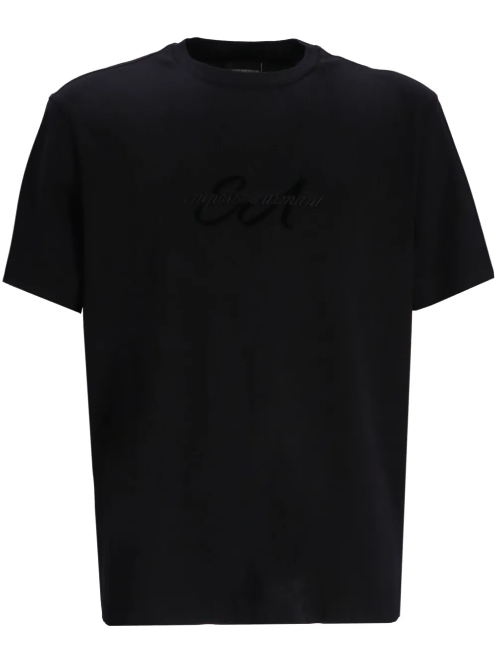 Emporio Armani T-shirt met geborduurd logo Zwart