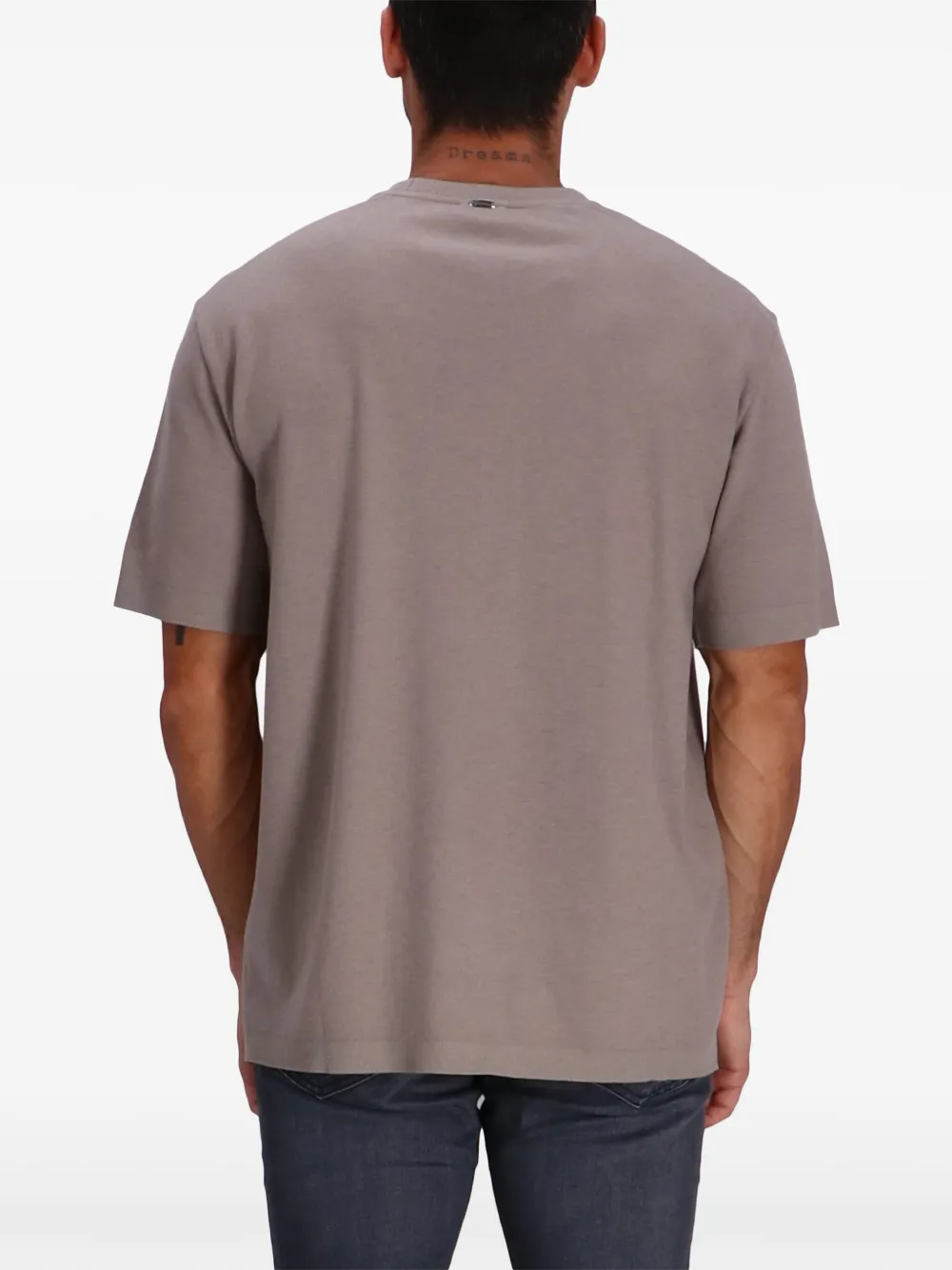 Herno T-shirt met opgestikte zak Paars