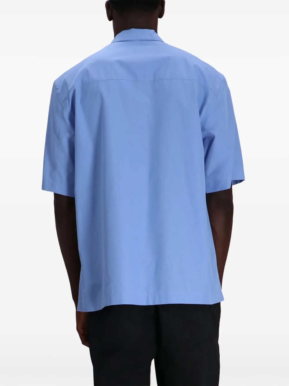 Moschino Katoenen overhemd met applicatie Blauw