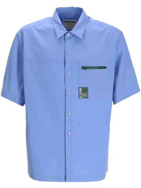 Moschino appliqué cotton shirt