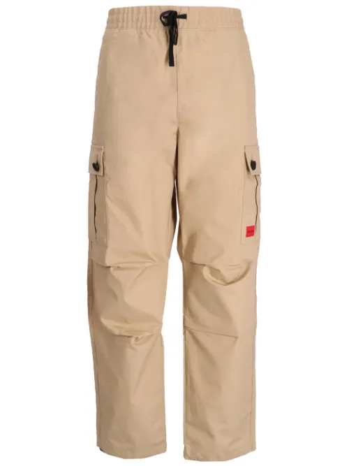 Pantalon droit à poches cargo - HUGO - Modalova