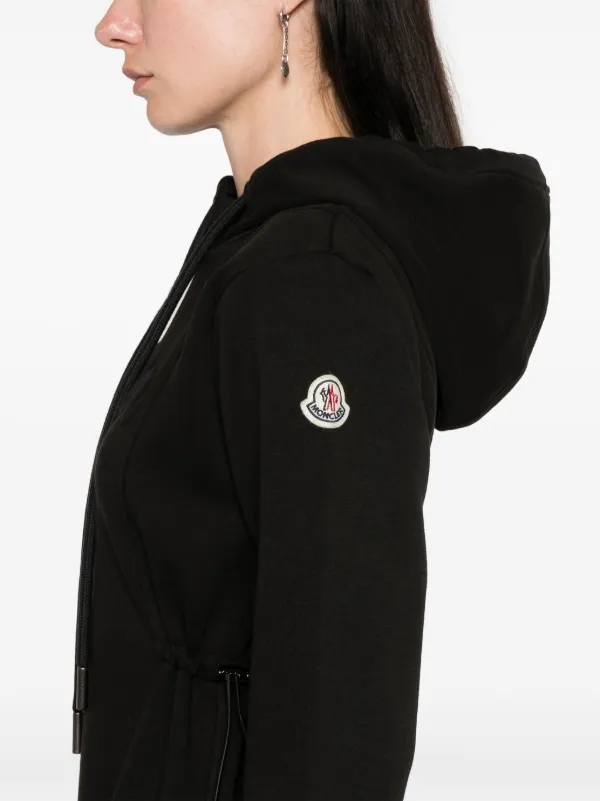 Moncler Jurk Met Capuchon Zwart FARFETCH NL