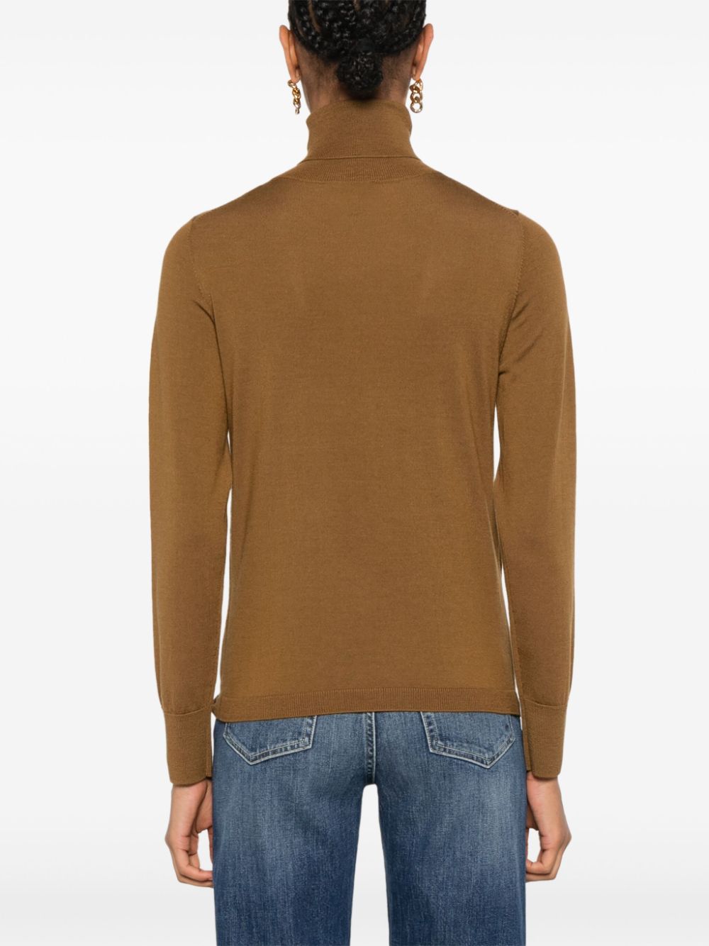 Shop Allude Merino-wool Sweater In Brown