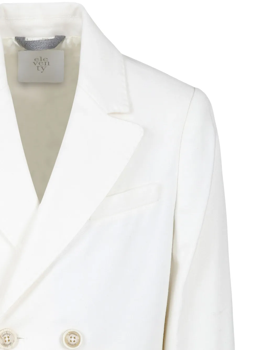 Eleventy Kids Blazer met dubbele rij knopen Wit