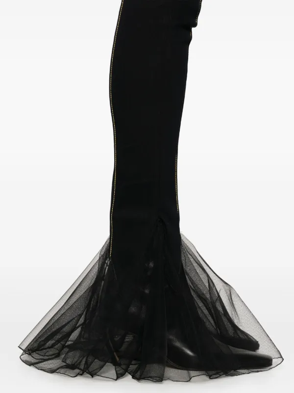 Nensi Dojaka Ruffled Jeans | Black | FARFETCH