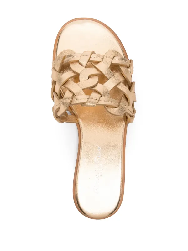 VIP【関税送料無料】希少 GIANVITO ROSSI AMALFI FLAT SANDALS Gianvito Rossi Amalfi Sandals | Brown | FARFETCH