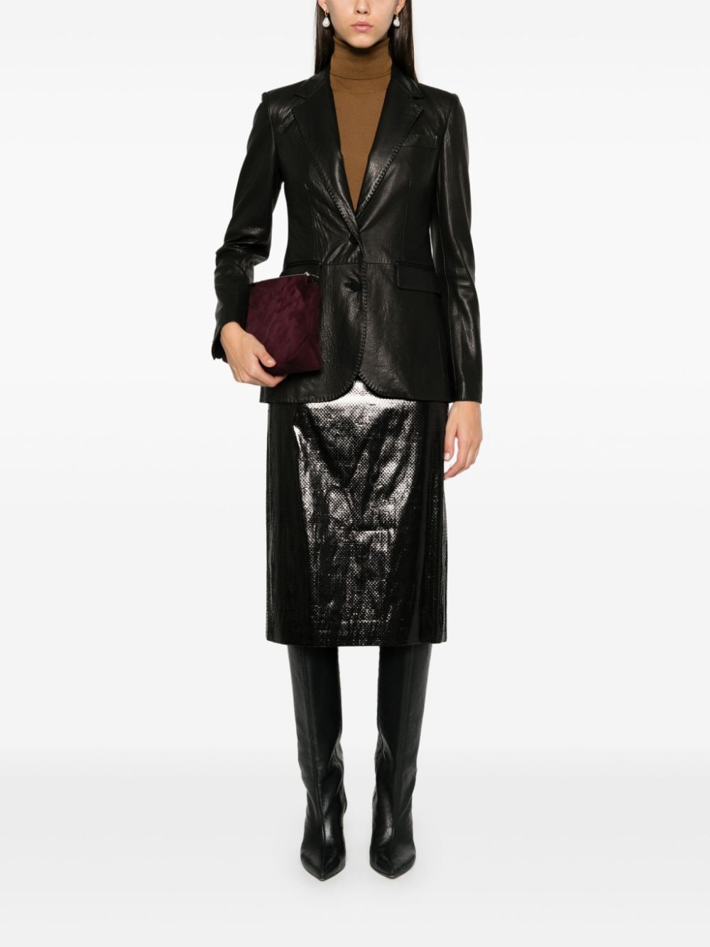 Shop Tagliatore Sophie Blazer In Black