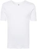 Moschino logo-tape ribbed T-shirt - White