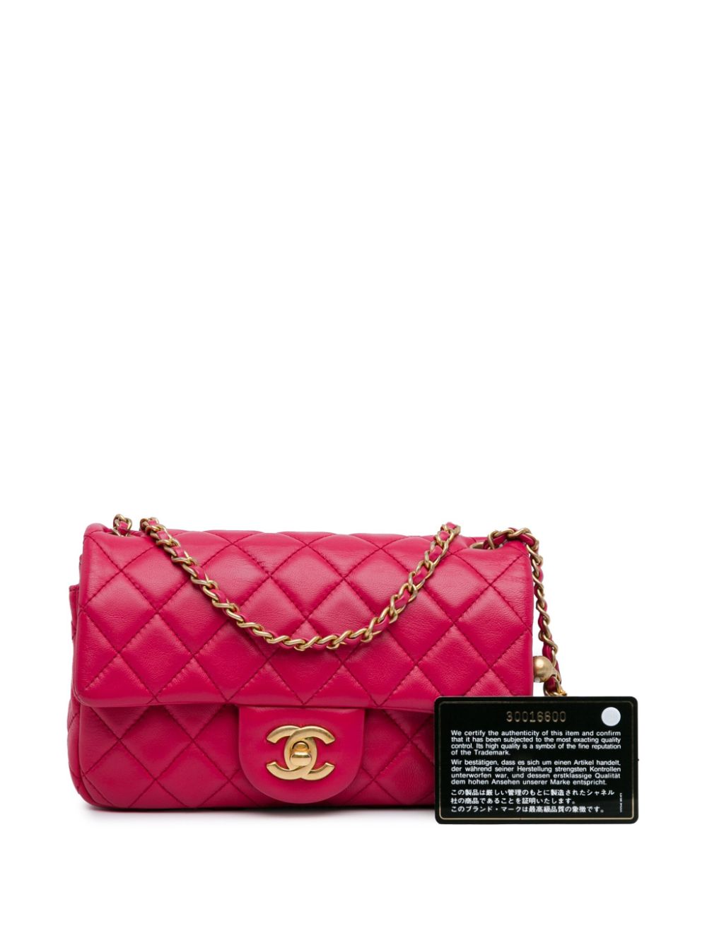 Affordable HOT SALE CHANEL 2020 Mini Rectangular Lambskin Pearl Crush Flap crossbody bag Women