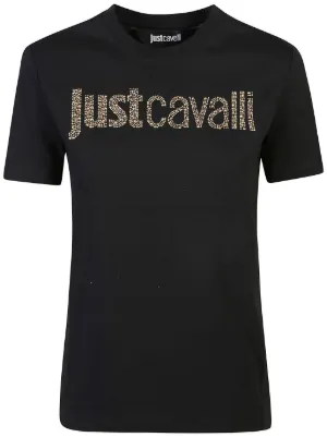 Haut/top Just Cavalli Taille 38 - Imprimé Corset Doré Sur Noir - Coton/lin - Occasion Très Bon état