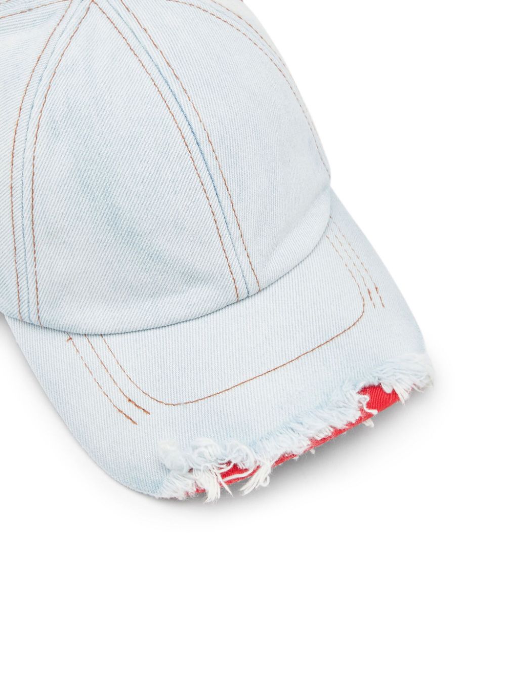 Diesel distressed denim cap Men