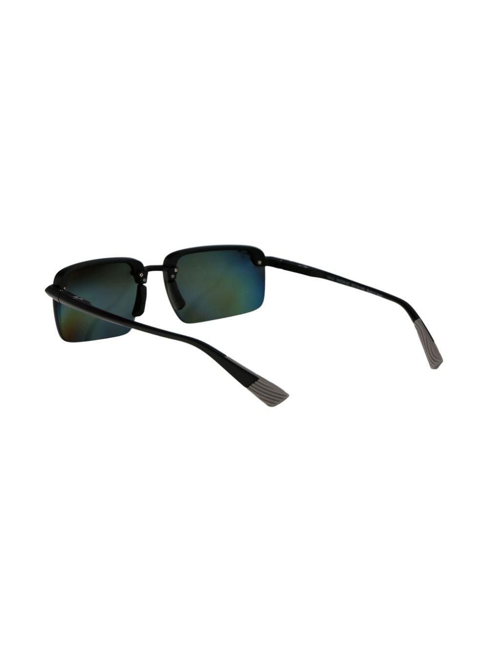 Shop Maui Jim Rectangle-frame Sunglasses In Schwarz